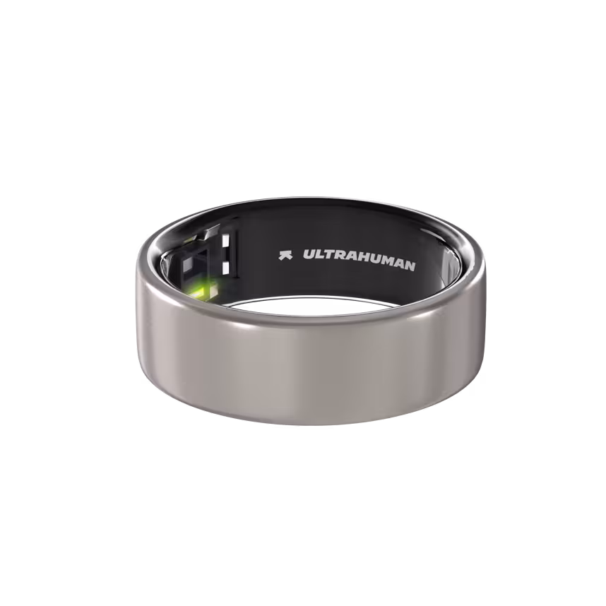 Ultrahuman Ring AIR Raw Titanium - Size 8