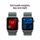 Apple Watch SE LTE 40mm starlight Alu Case + green loop