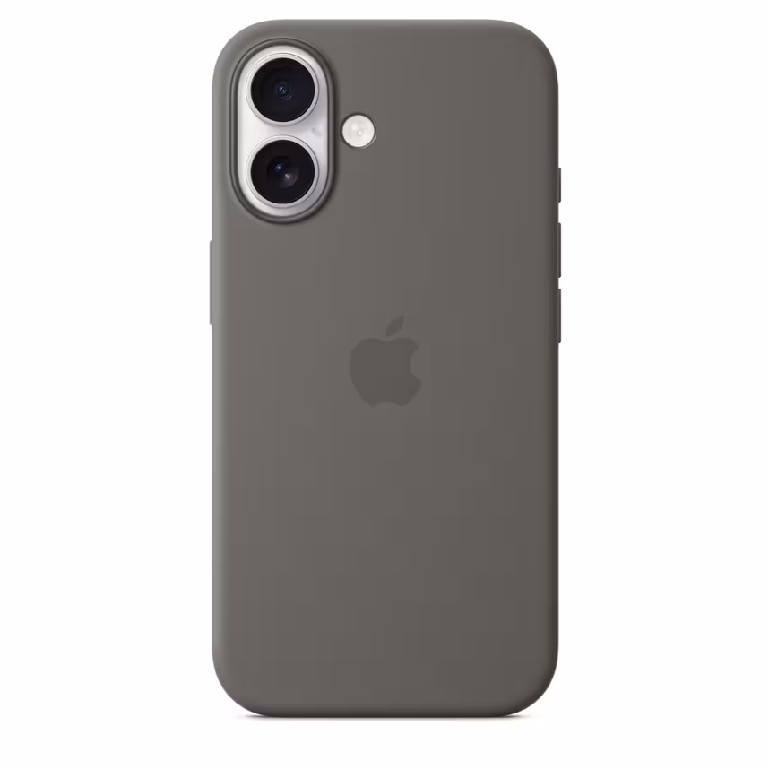  Apple iPhone 16 Silikon Case mit Magsafe stone gray 