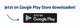 Hinweis “Jetzt im Google Play Store downloaden” mit Button und Pfeil

