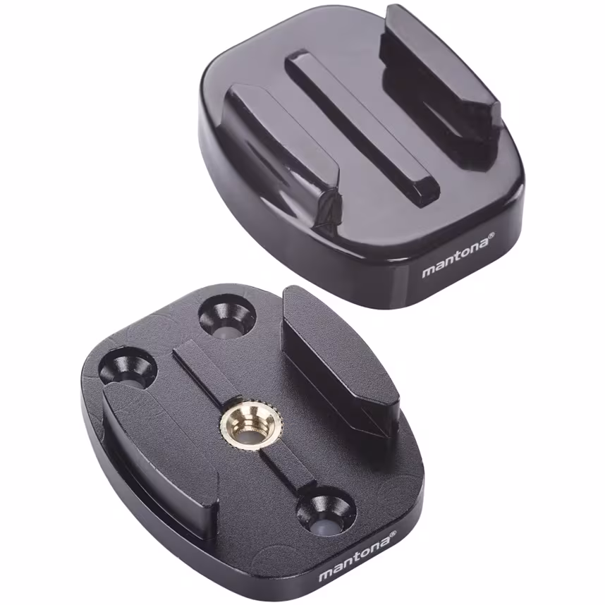 mantona GoPro Schnellwechselplatten Set 1/4 Zoll