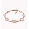Fossil Armband Val Mosaic Disc Perlmutt