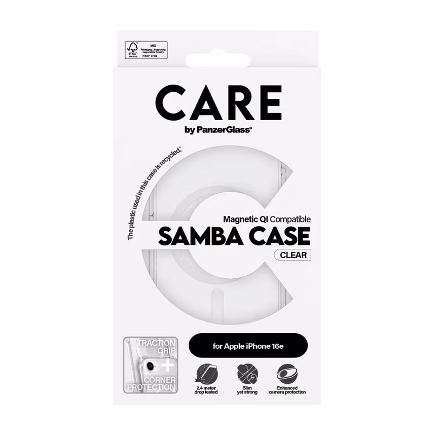 CARE by Panzerglass Samba White MagSafe Apple iPhone 16e