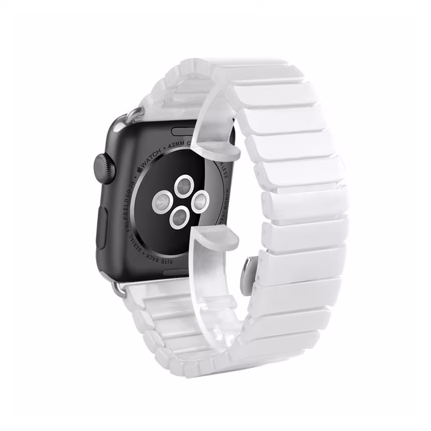 Mika Uhrenarmband Apple 38/40mm Keramik wei&szlig;