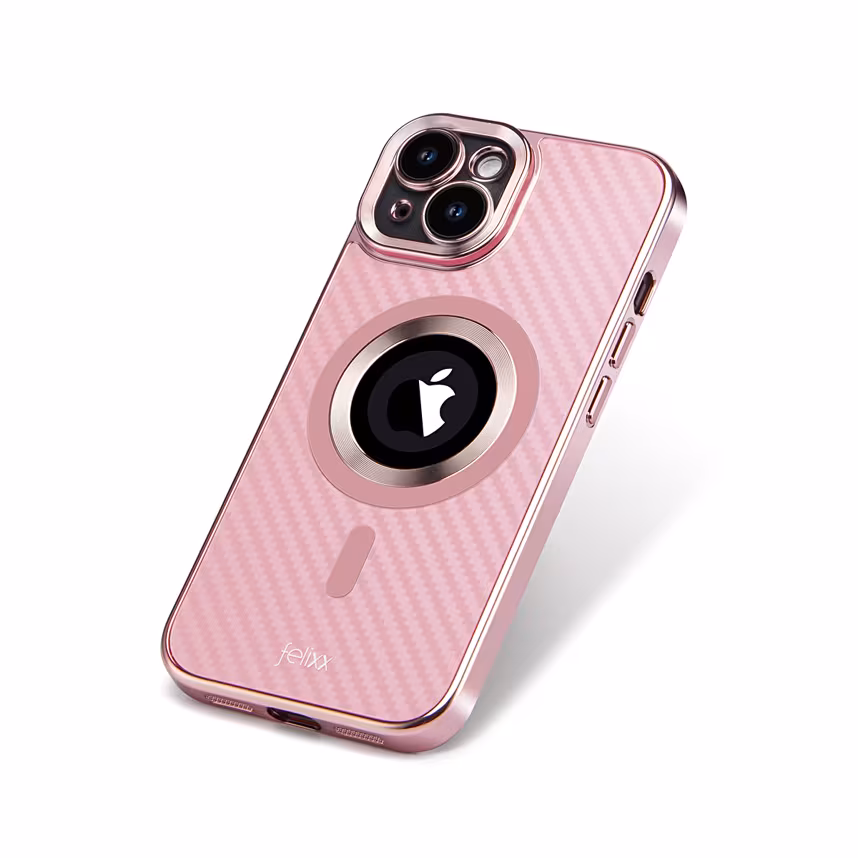 Felixx Back Carbon App iPhone 15 rose
