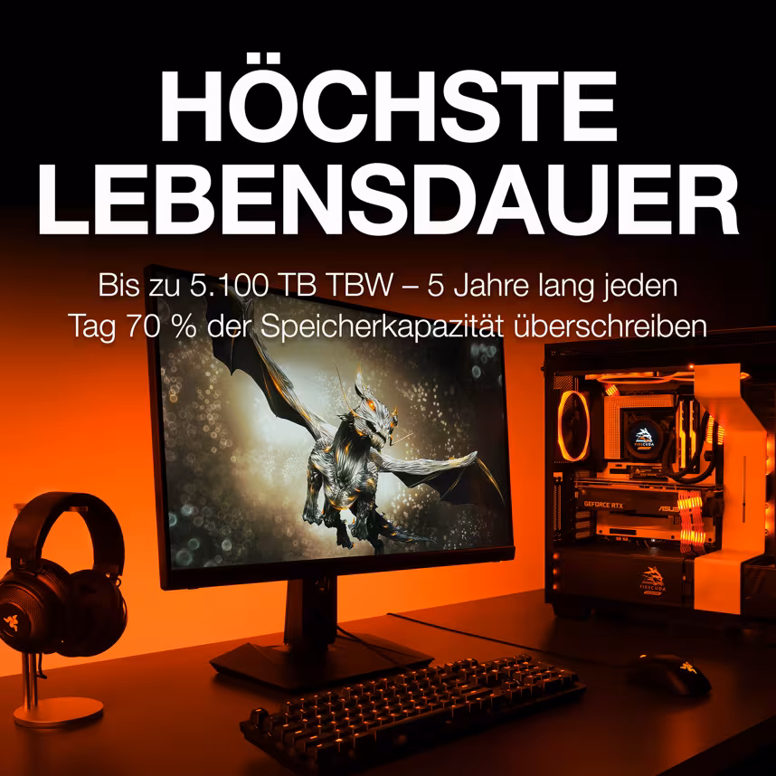Seagate PS5 FireCuda 530 SSD 1TB M.2 2280 mit Kühlkörper