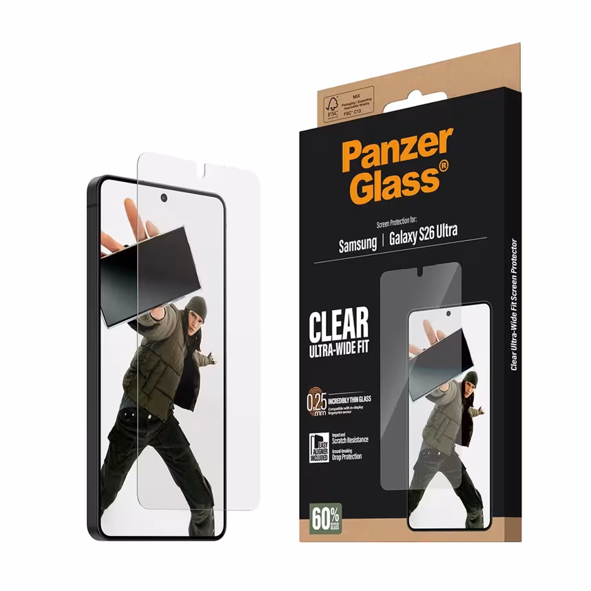 PanzerGlass Glas Samsung Galaxy Ultra S26 Ultra-Wide-Fit