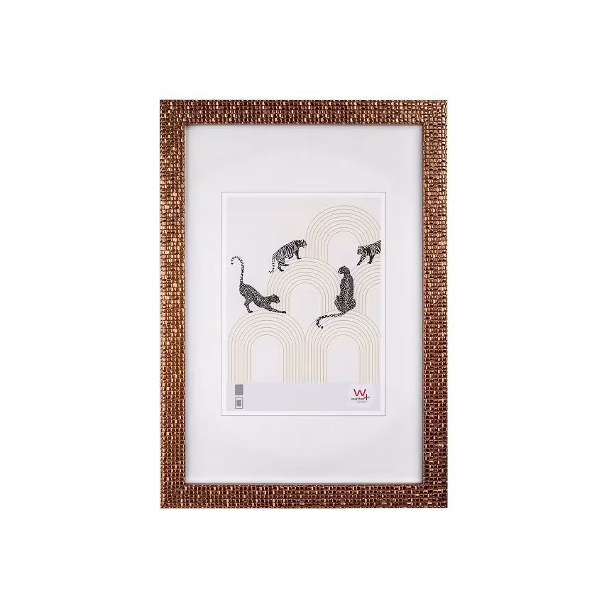 Bilderrahmen "Mosaic" Design 13x18 kupfer