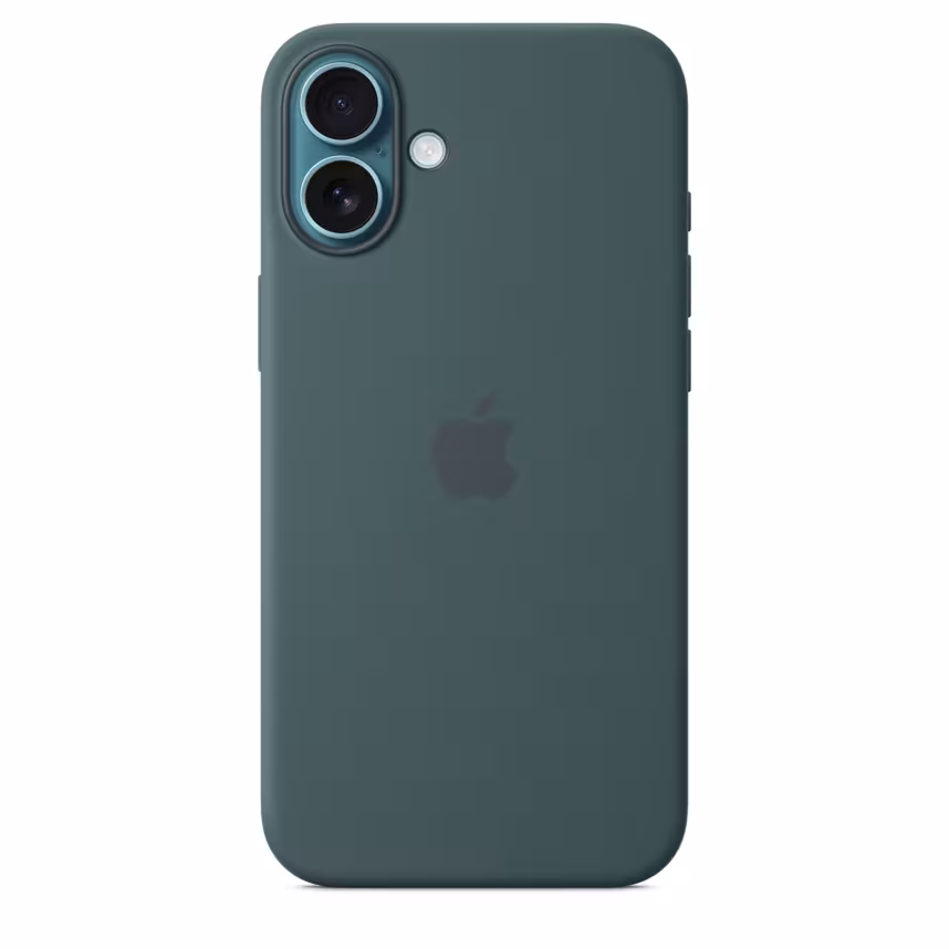  Apple iPhone 16 Plus Silikon Case mit Magsafe lake green 