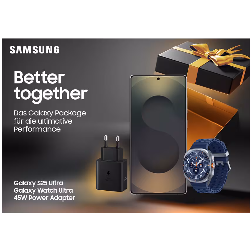 Samsung Bundle S25 Ultra+Watch Ultra2025+45W