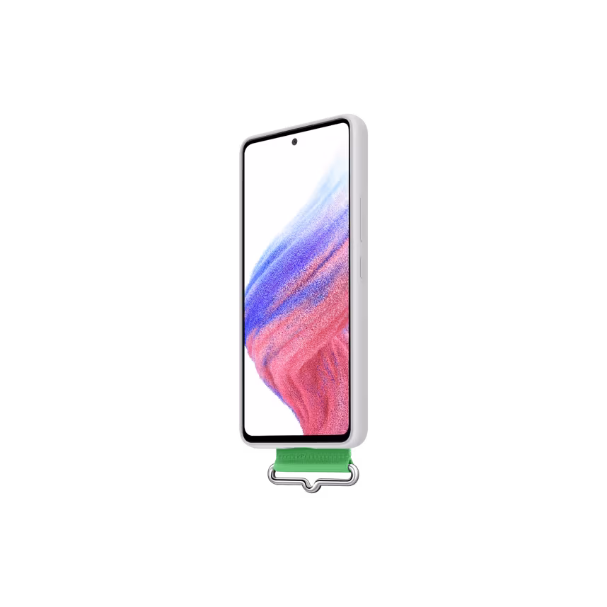Samsung Original Back Cover Silikon mit Strap Galaxy A53 5G
