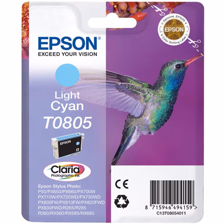 Epson T0805 Tinte Photo Light Cyan 7,4ml