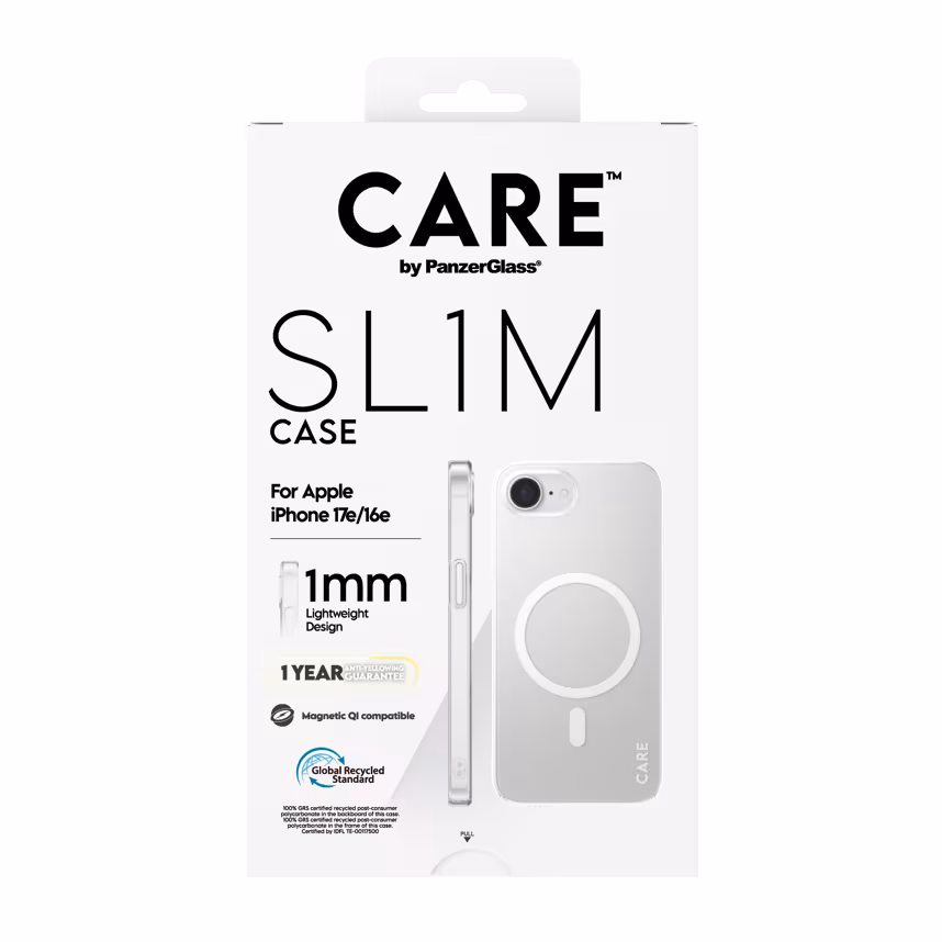 Care Back SL1M mit MagSafe Apple iPhone 17e/16e clear