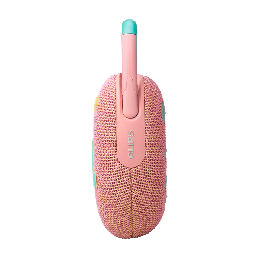 JBL Clip5 Bluetooth Lautsprecher mit Karabinerhaken pink