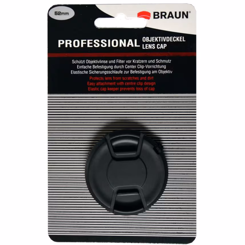 Braun Objektivdeckel 52mm