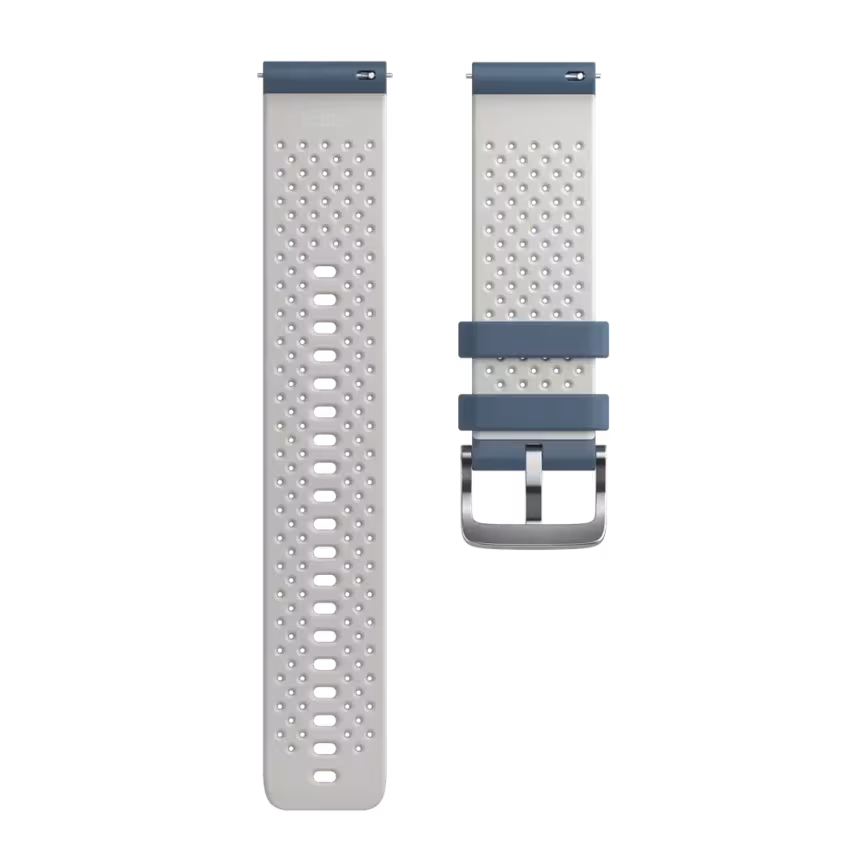 Polar Armband 22mm Silikon S-L blue/grey