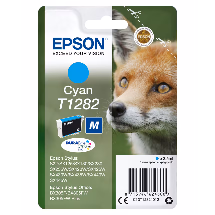 Epson T1282 Tinte Cyan 3,5ml