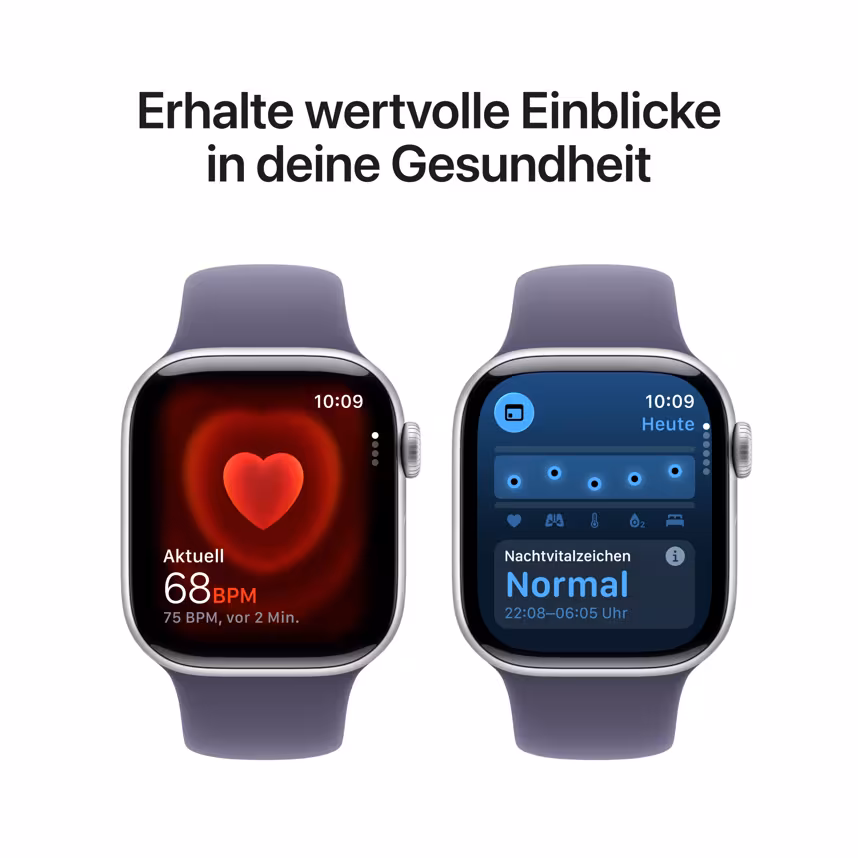 Apple Watch S11 LTE 42mm Silver Alu Case + Purple Fog Sport M/L