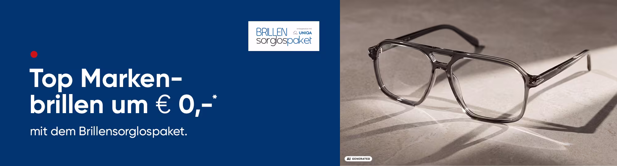 KI-generiert 
Werbemittel f&uuml;r Brillenfassungen von Urban Eyes. Jetzt bei Hartlauer.