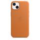 Apple iPhone 13 Leder Case mit MagSafe goldbraun