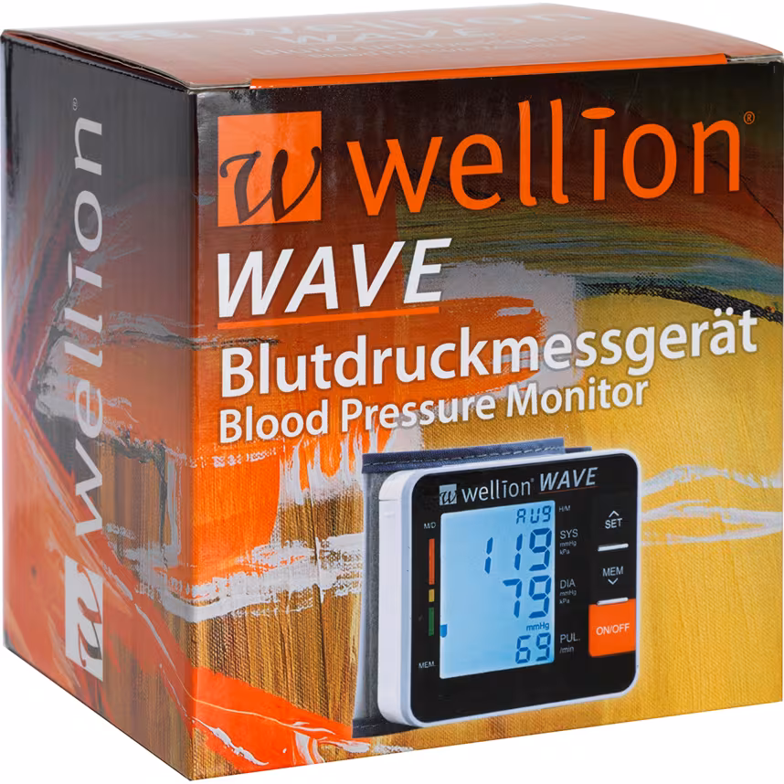Wellion Wave Blutdruckmessgerät Handgelenk