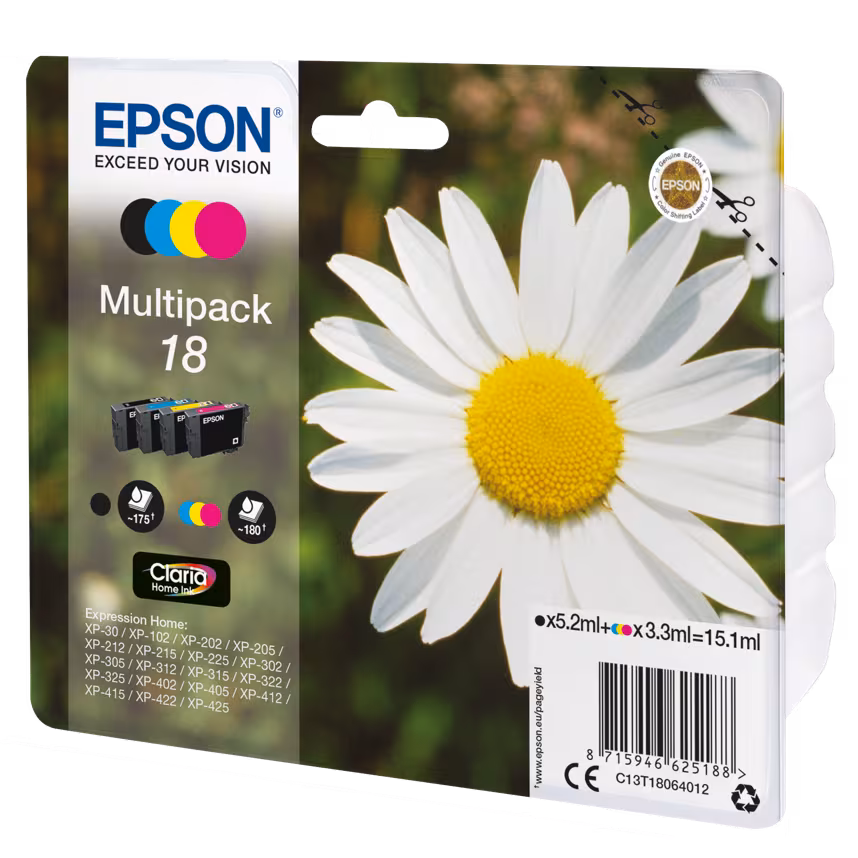 Epson 18 T1806 Tinte Multipack