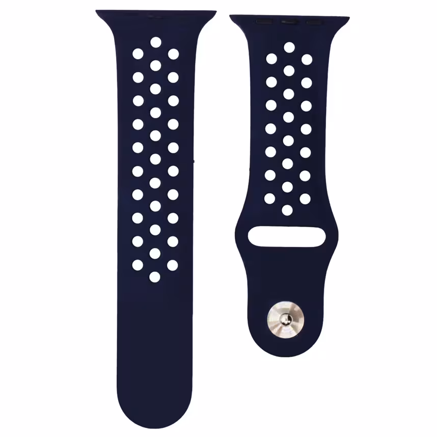 Mika Uhrenarmband Apple 42/44mm Silikon dunkelblau