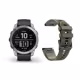 Garmin Fenix 7 silver/graphite + Gratis Mika Band grün

