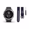 Garmin Fenix 7 silver/graphite + Gratis Mika Band dunkelblau


