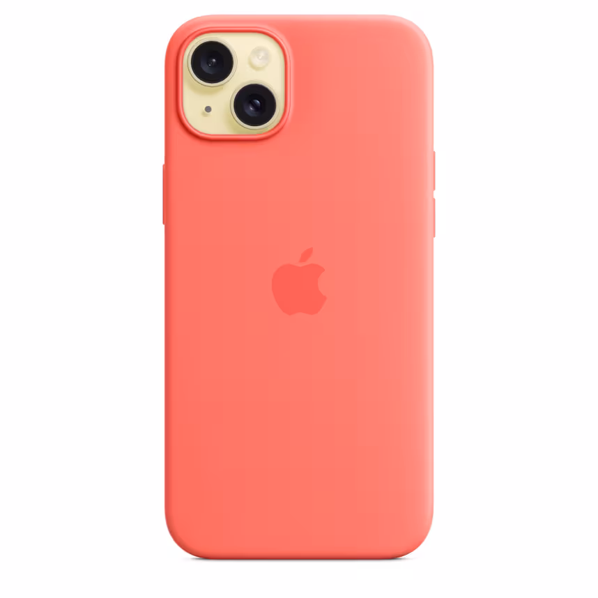 Apple iPhone 15 Plus Silikon Case mit MagSafe guava