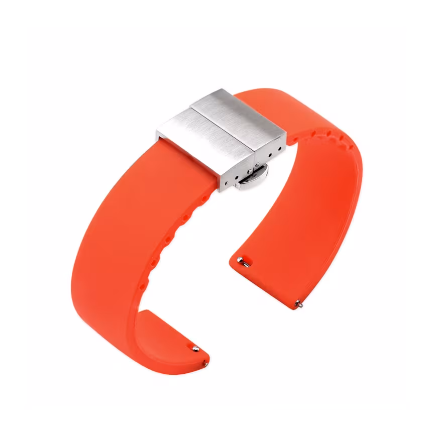 Mika Uhrenarmband Uni 18mm Silikon rot