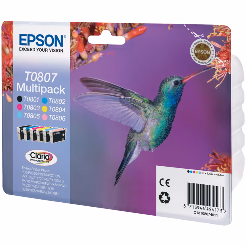 Epson T0807 Tinte Photo Multipack
