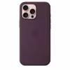 Apple iPhone 16 Pro Max Silikon Case mit Magsafe plum 