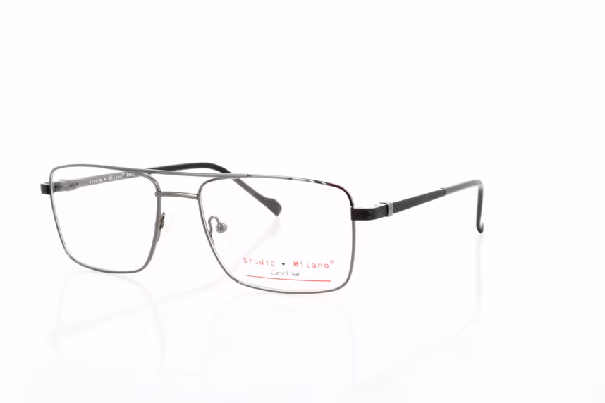 66825-1 Herrenbrille Doppelsteg Metall