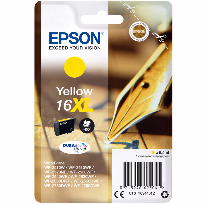 Epson 16XL T1634 Tinte Yellow 6,5ml