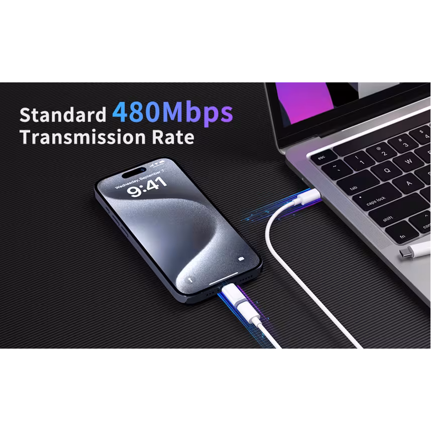 felixx Lade- Adapter Lightning Buchse zu USB Typ-C Stecker