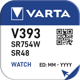 Varta V393 Silver Coin 1,55V