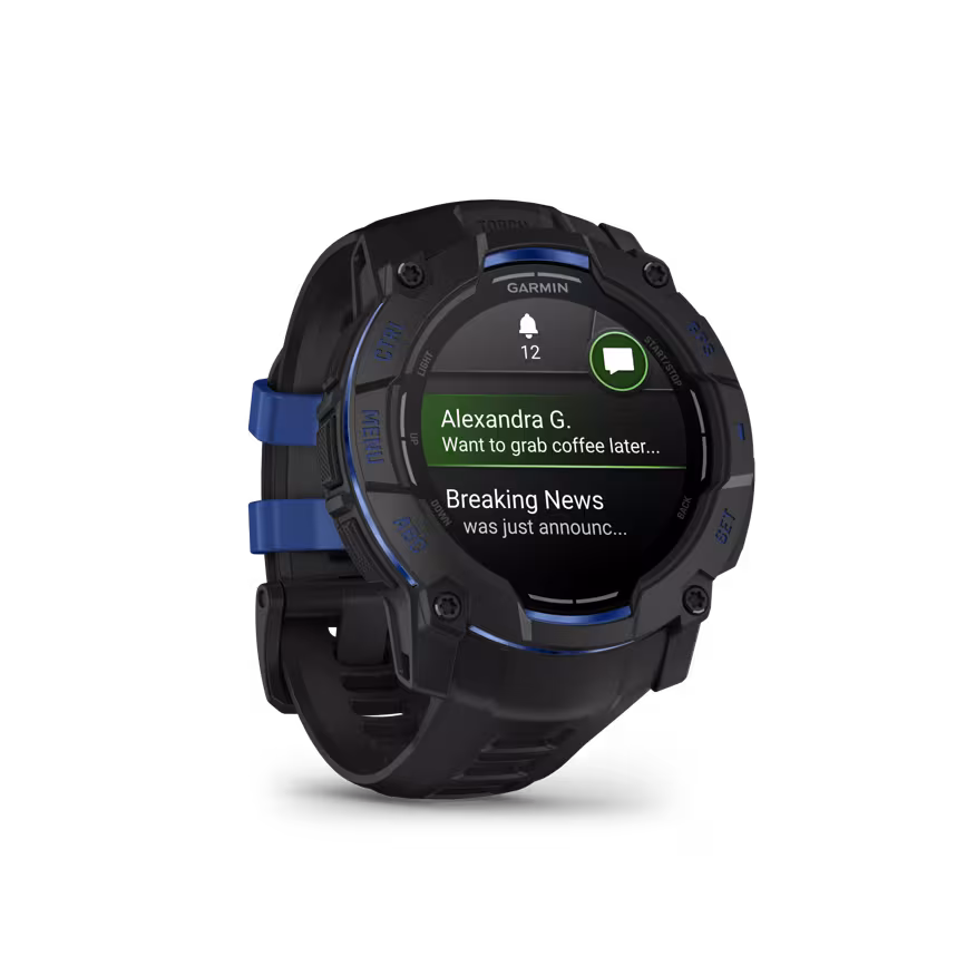 Garmin Instinct 3 AMOLED Supernova Edition 50 mm Schwarz