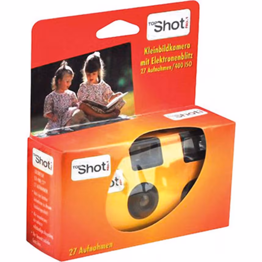 Carat Topshot Flash Einwegkamera 24+3 Aufnahmen