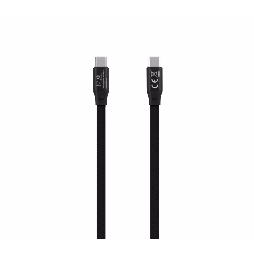 Felixx 240W Flat Mag.Lade-Datenkabel USB-C PD Schwarz
