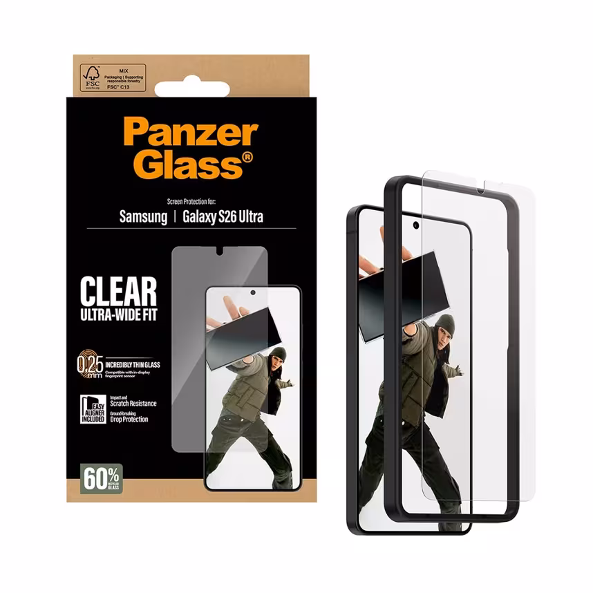 PanzerGlass Glas Samsung Galaxy Ultra S26 Ultra-Wide-Fit