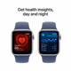 Apple Watch SE LTE 40mm silver Alu Case + denim Band S/M