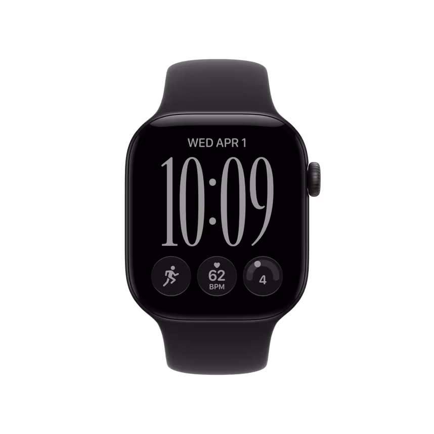 Apple Watch Series 12 GPS 42mm Black Alu Case + Black Sport S/M
