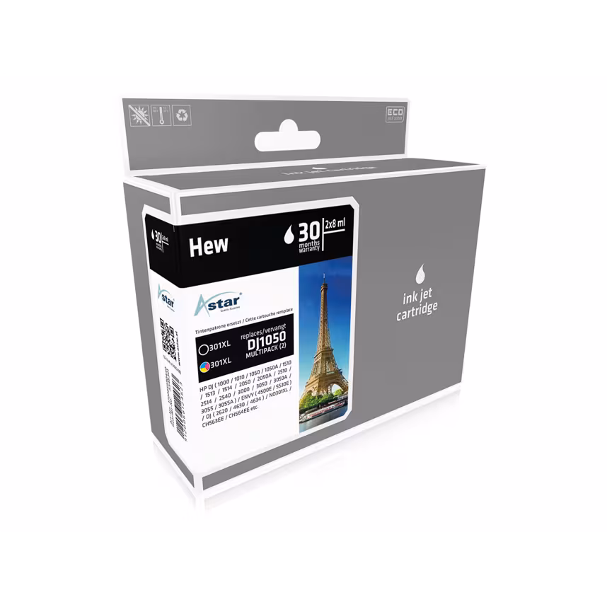 Astar HP 301XL Combo Pack 1x2