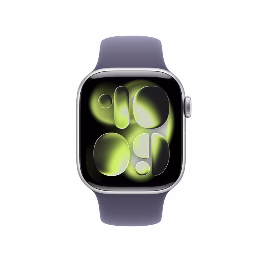 Apple Watch S11 GPS 42mm Silver Alu Case + Purple Fog Sport M/L
