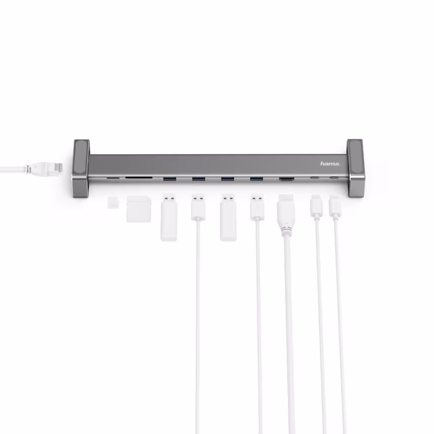 Hama USB-C Docking-Station Connect2Office Basic 9 Ports