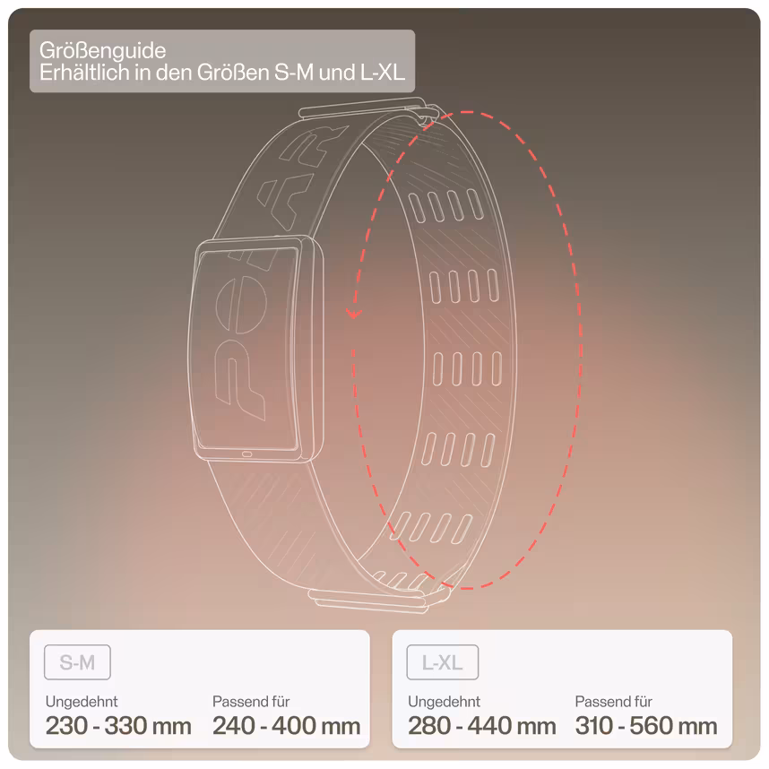 Polar Loop Oberarmband Grey L-XL