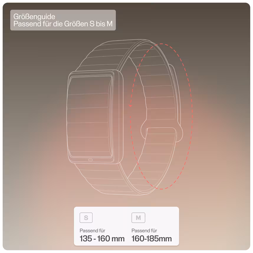 Polar WB Loop Gen2 Band Silikon Black/Red S-M