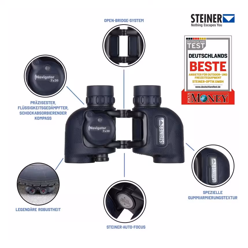 Steiner Navigator 7x30 mit Kompass Fernglas