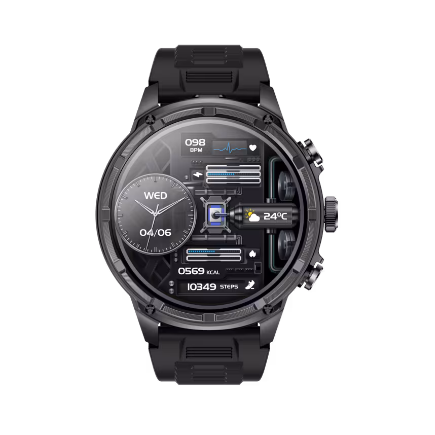 felixx Smartwatch F99G, HD 1.85, GIANT, black